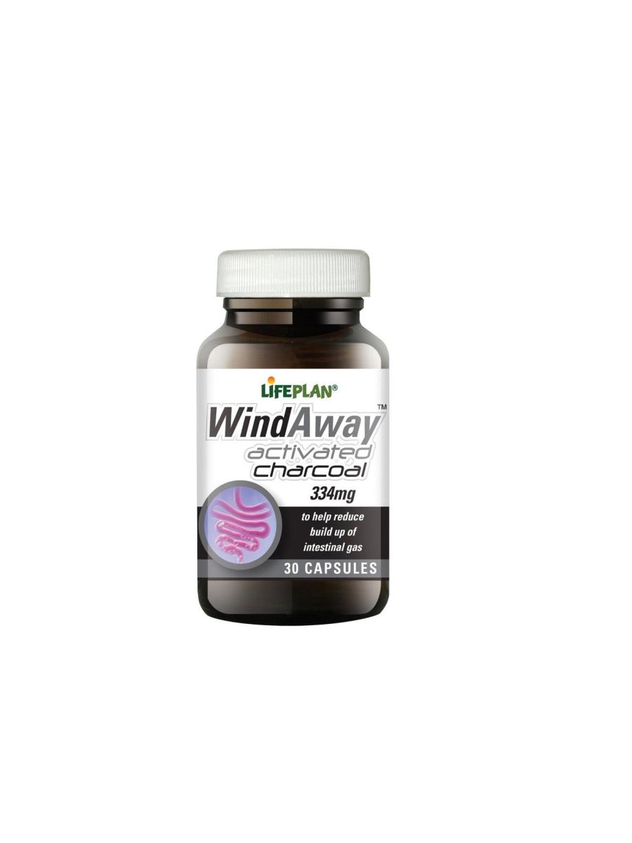 LIFEPLAN WindAway Activated Charcoal 334 mg Capsules 